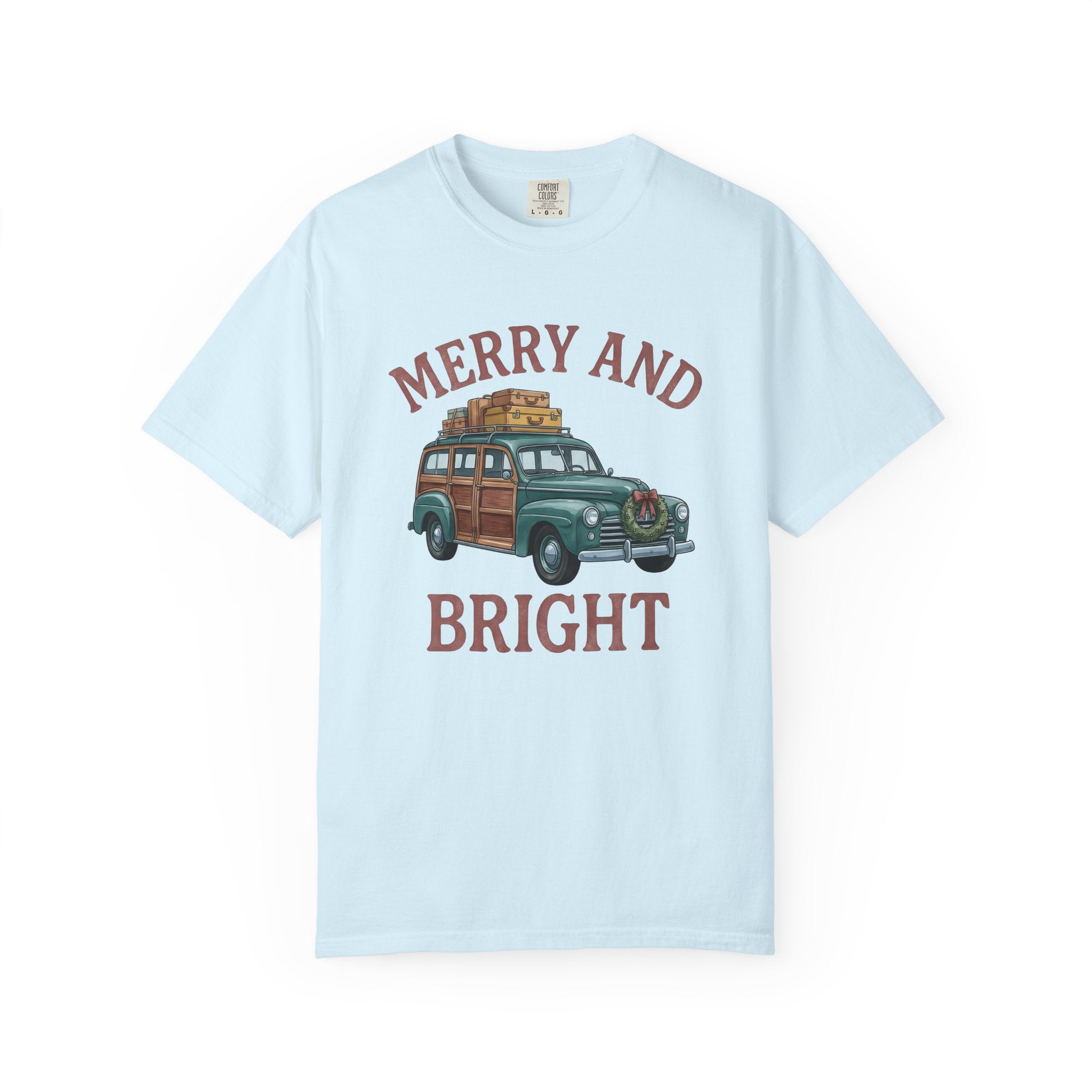Antique Vehicle Shirt Christmas Winter Gift Women Line Art Tee Vintage Car T-Shirt Xmas Fan Classic Car Tshirt Frosty Graphic Traditional