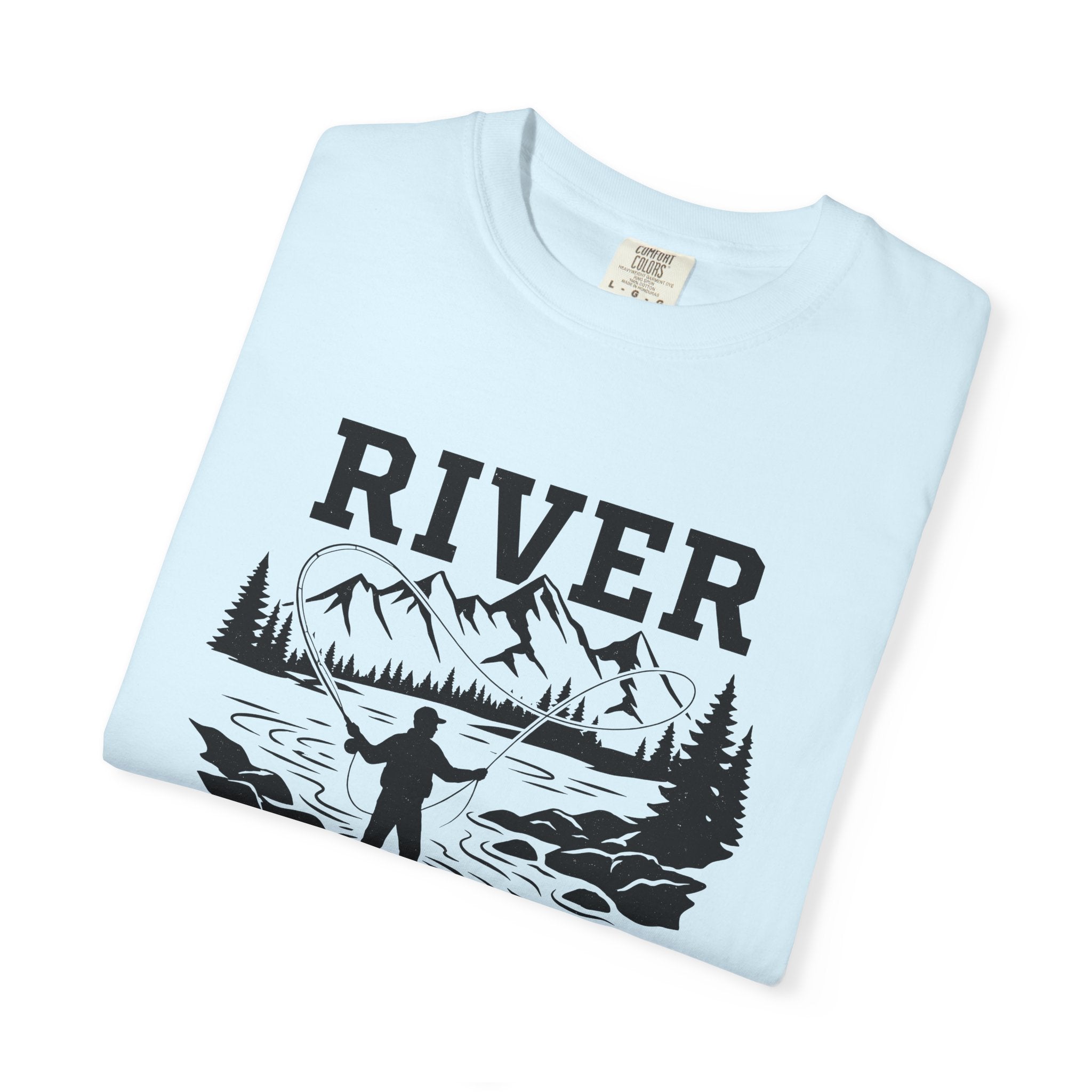 Fly Fishing Shirt Fishing Hiking Gift Women Retro Tee Flyfishing T-Shirt Angler Enthusiast Vintage Tshirt Trekker Graphic Doodle Peak Tshirt