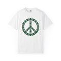 Shamrock Peace Logo Shirt St Patrick's Day Counterculture Gift Women Tribal Tee Peace Sign T-Shirt Lucky Fan Celtic Tshirt Alternative