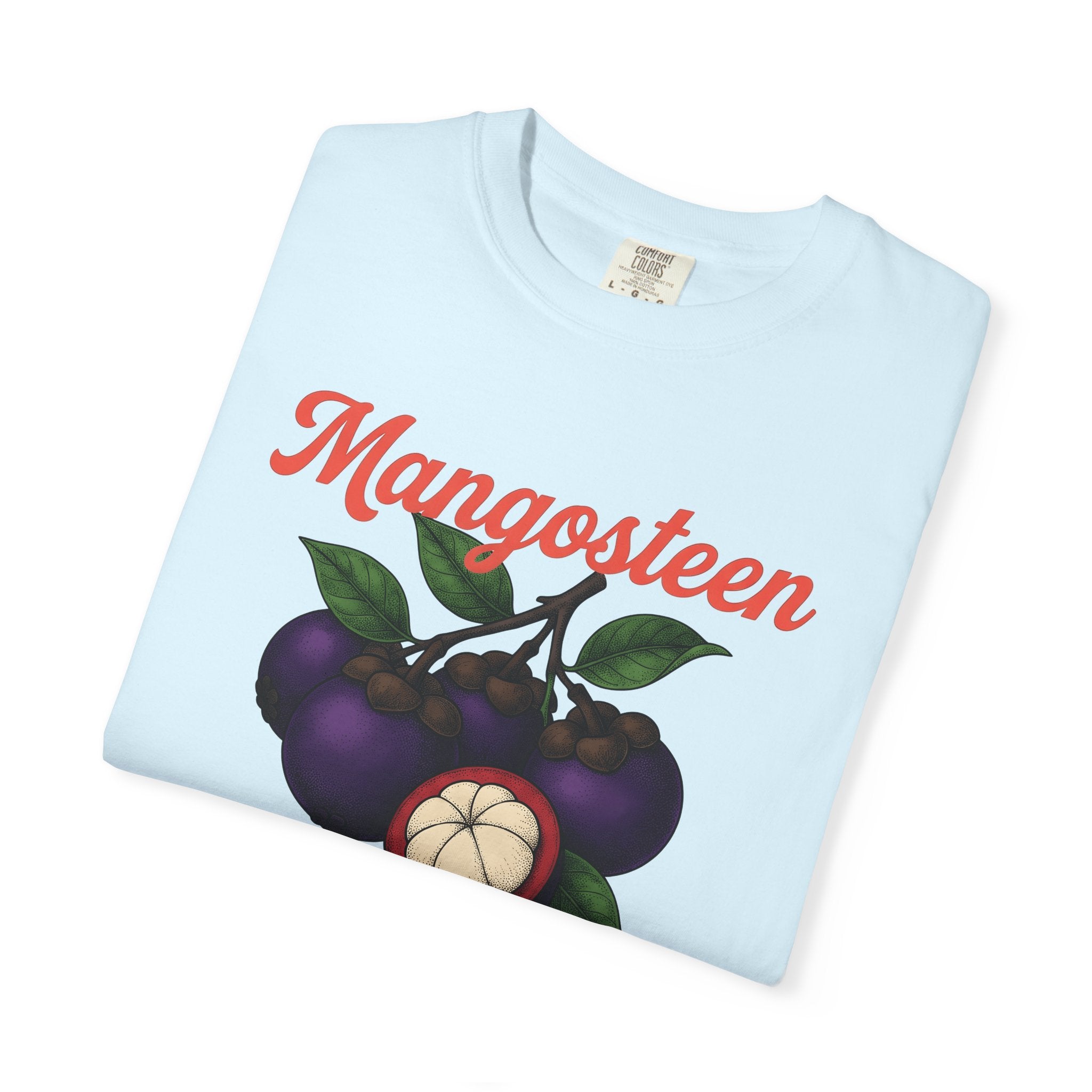 Mangosteen Fruit Shirt Fruit Kitchen Gift Women Hand Drawn Tee Mangosteen T-Shirt Fruit Fan Hand Drawn Tshirt Cooking Graphic Watercolor