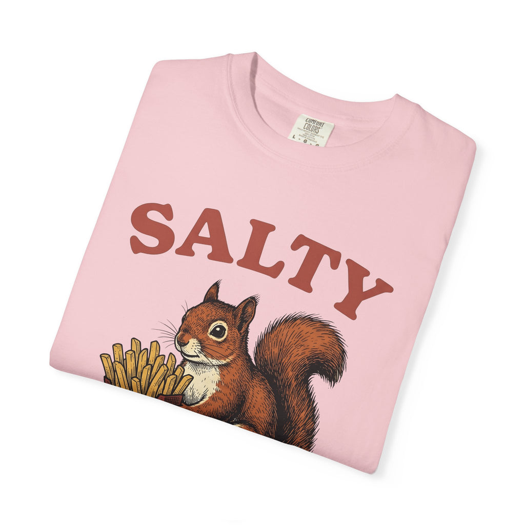 Squirrel Fries Shirt Funny Animal Gift Women Vintage Tee Fried Squirrel T-Shirt Humor Fan Retro Tshirt Wildlife Graphic Hand Drawn Food