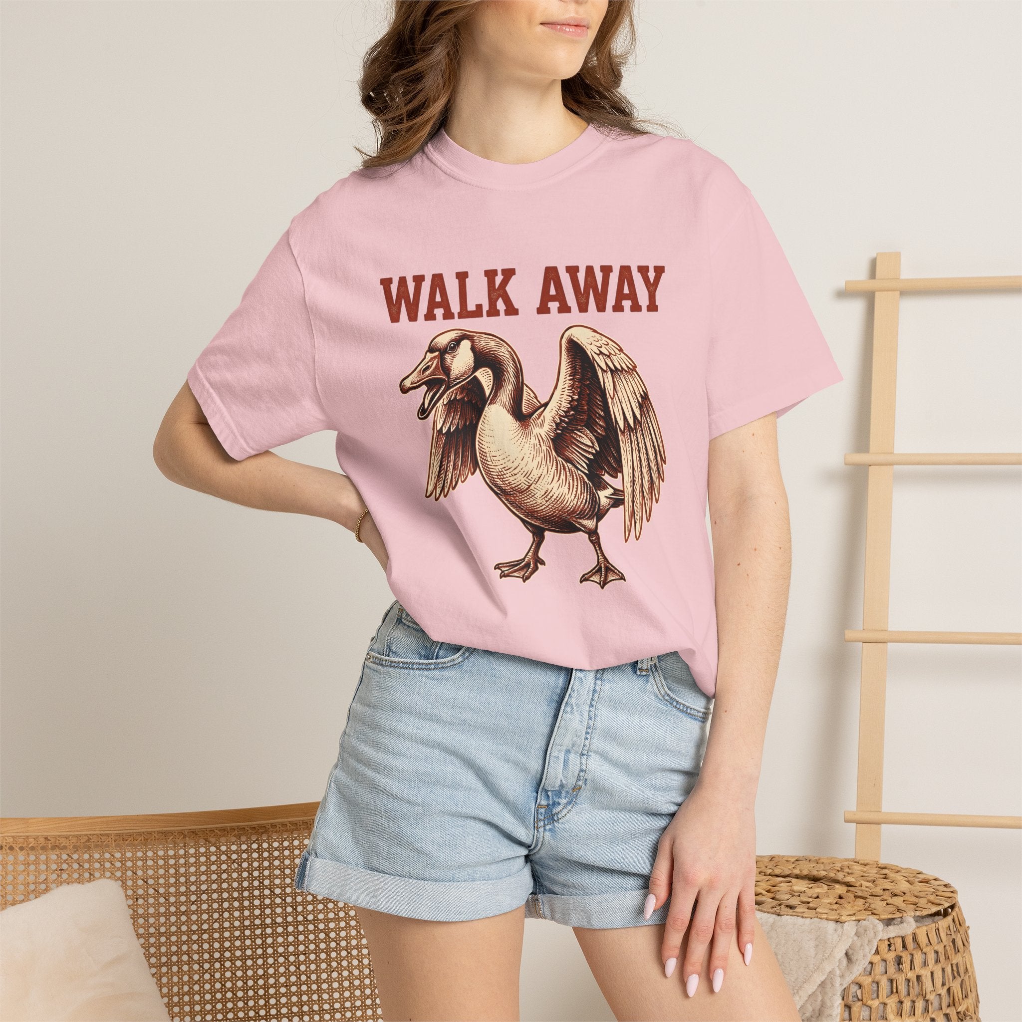 Fierce Goose Shirt Funny Pets Gift Women Rustic Tee Goose T-Shirt Humor Fan Country Tshirt Animal Graphic Doodle Wing Span Tshirt