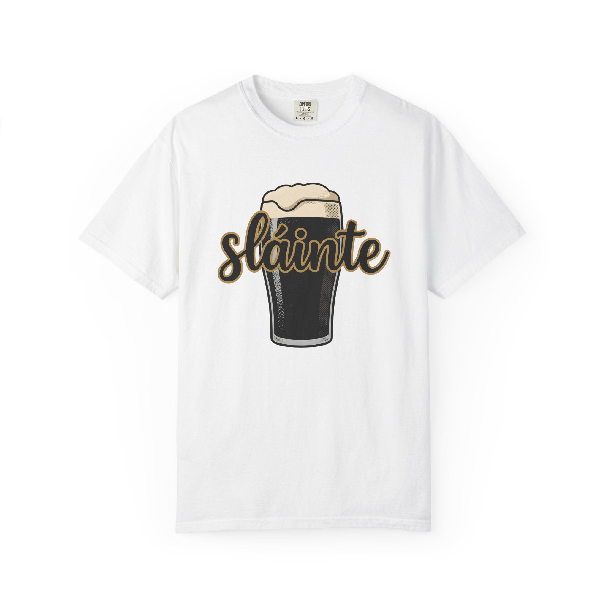 Beer Glass Shirt St Patrick's Day Celtic Gift Women Graphic Tee Pint Glass T-Shirt Irish Fan Typography Tshirt Celtic Design Illustration