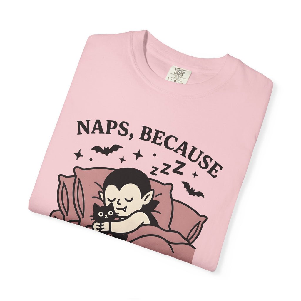 Vampire Cat Shirt Halloween Gothic Gift Women Cartoon Tee Cat T-Shirt Horror Fan Comic Tshirt Dark Graphic Retro Bats Tshirt