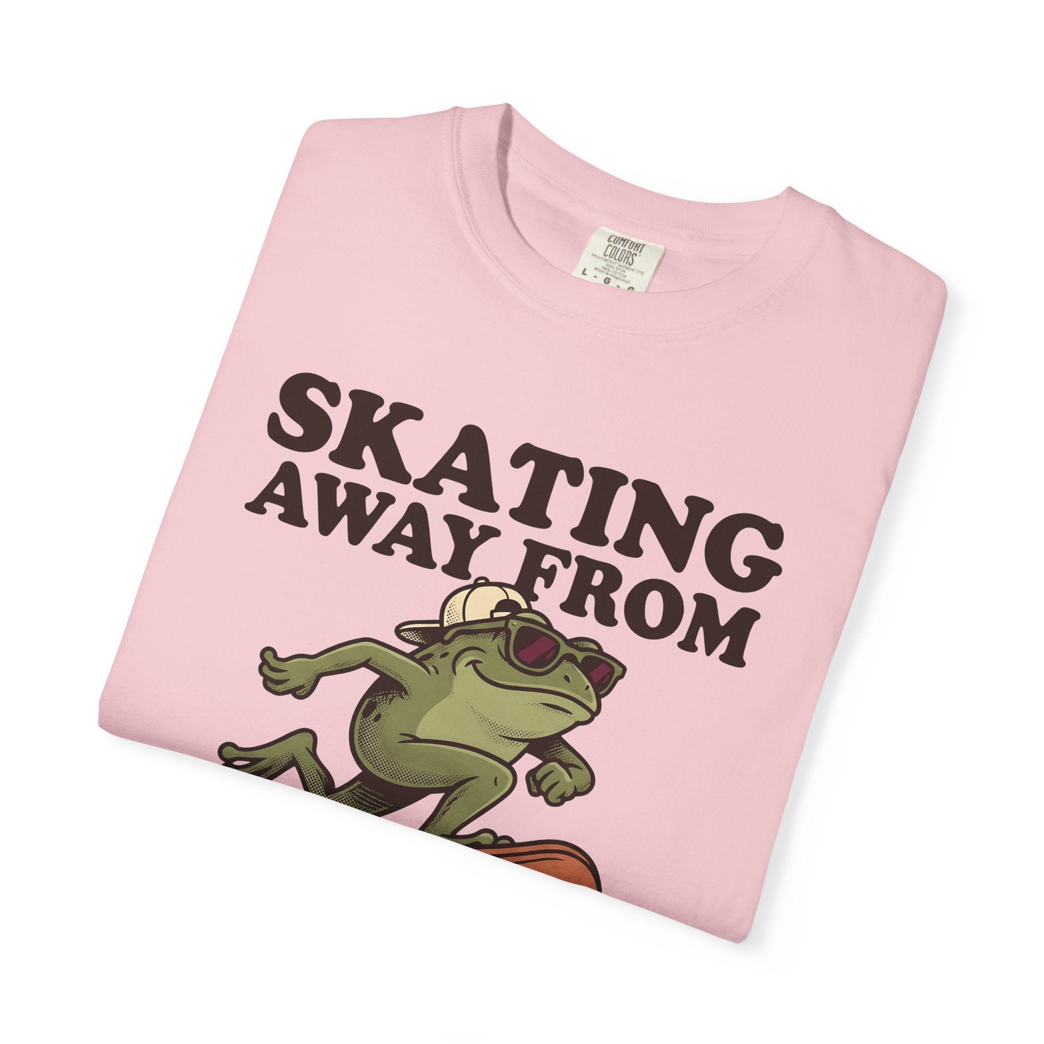 Frog Skater Shirt Funny Pet Gift Women Graphic Tee Toad T-Shirt Humor Fan Cartoon Tshirt Animal Graphic Old School Cool Glasses Tshirt