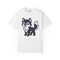 Cute Husky Dog Shirt Animals Pet Gift Women Cartoon Tee Siberian Husky T-Shirt Dog Fan Husky Graphic Pet Design Kawaii Big Eyes Tshirt