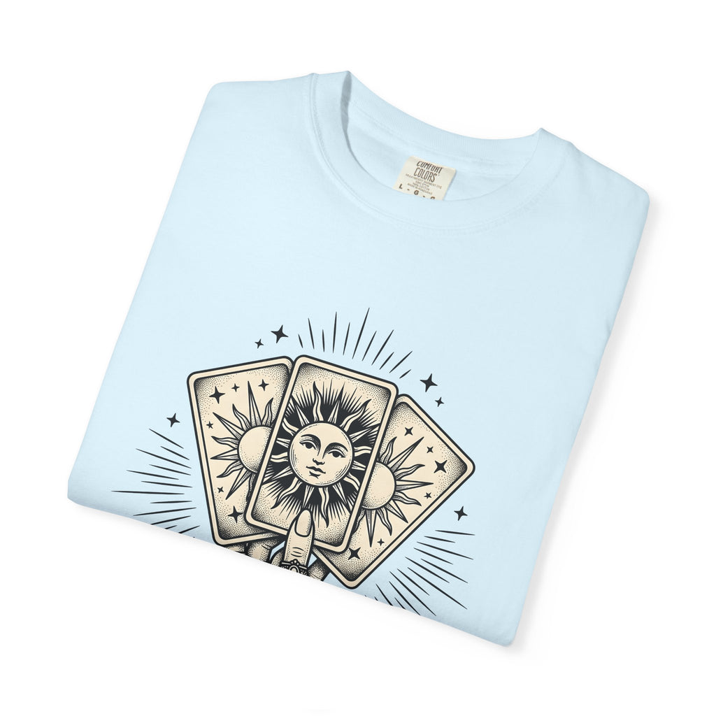 Tarot Cards Hand Shirt Boho Chic Spiritual Gift Women Vintage Tee Oracle Cards T-Shirt Bohemian Enthusiast Retro Tshirt Spiritual Graphic