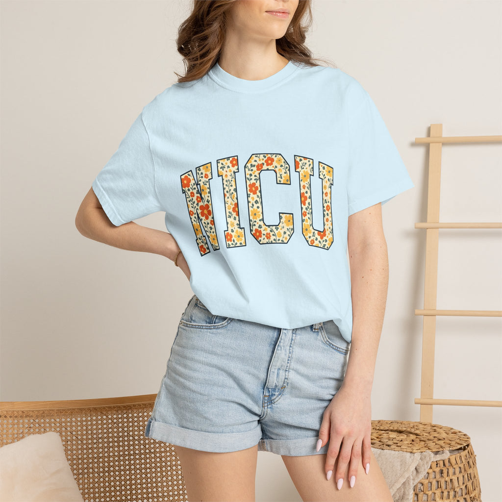 Flower Varsity Letters Shirt Nurses Clinic Gift Women Gypsy Tee Floral T-Shirt Nurse Fan Bohemian Tshirt Medical Graphic Classic Petals