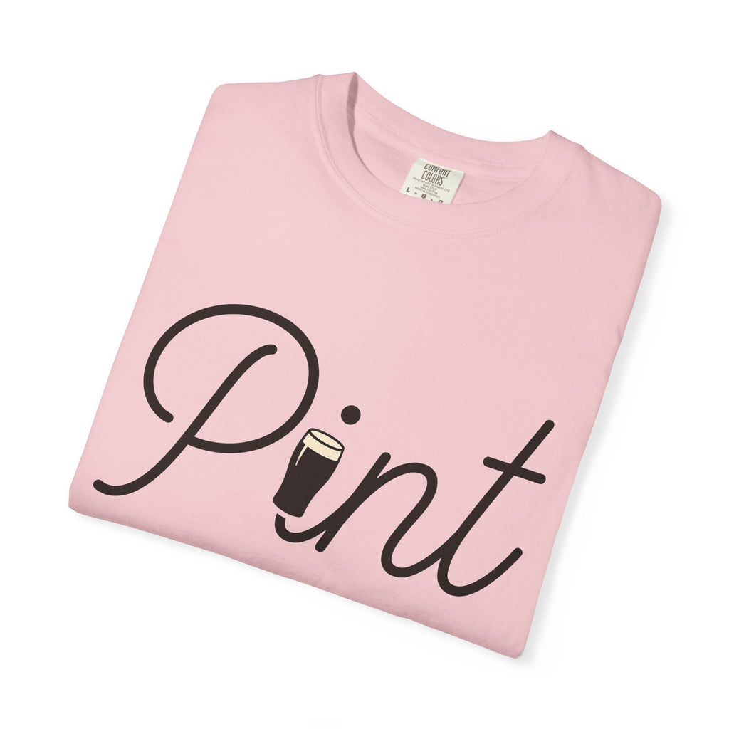 Beer Mug Shirt St Patrick's Day Booze Gift Women Flat Tee Pint Glass T-Shirt Irish Fan Beer Mug Graphic Tshirt Classic Calligraphy Tshirt