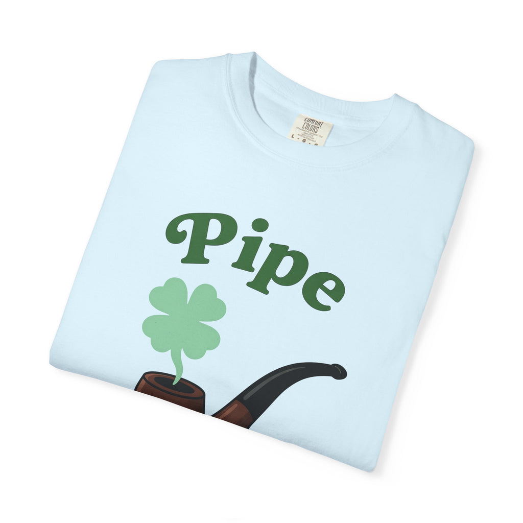 Smoking Pipe Shirt St Patrick's Day Prank Gift Women Comic Tee Hookah T-Shirt St Patricks Fan Cartoon Tshirt Gag Graphic Classic Shamrock