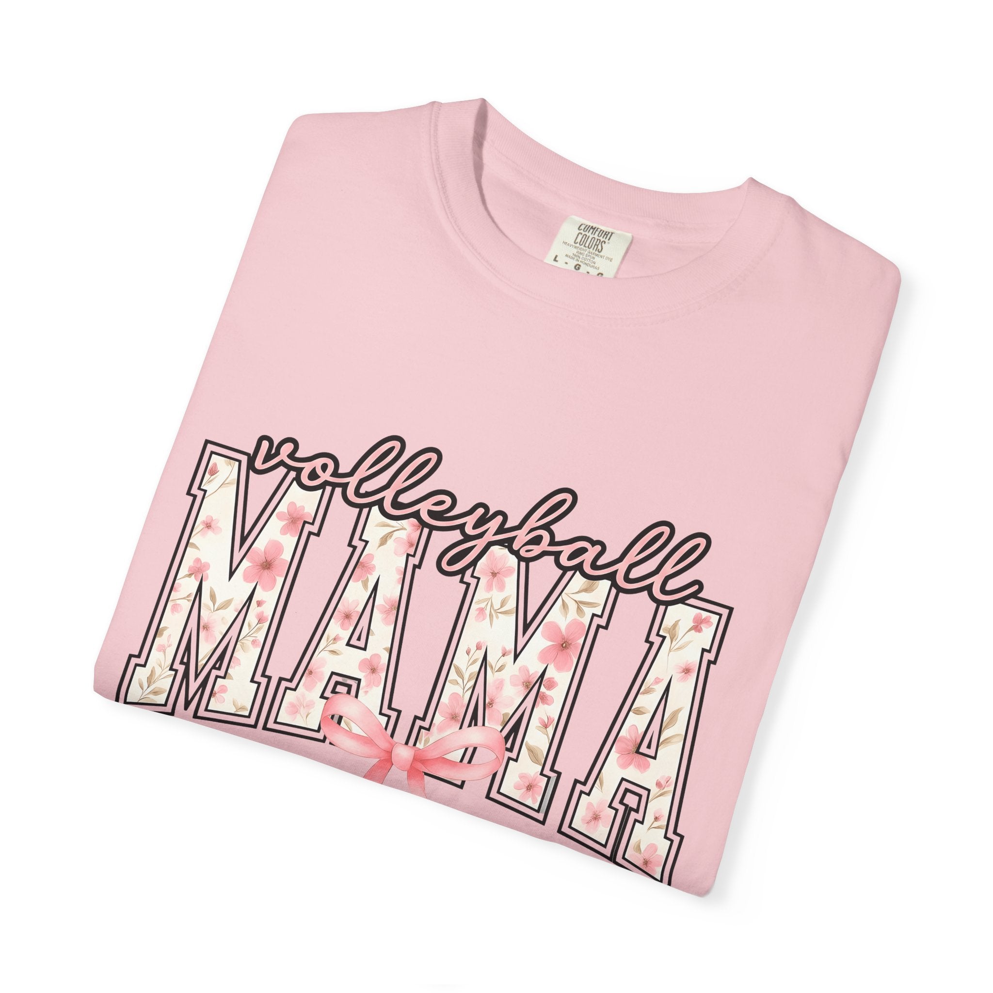 Floral Varsity Letters Shirt Moms Recreation Gift Women Chic Tee Letterman T-Shirt Mom Fan Retro Tshirt Outdoor Graphic Nostalgic Pink Tie