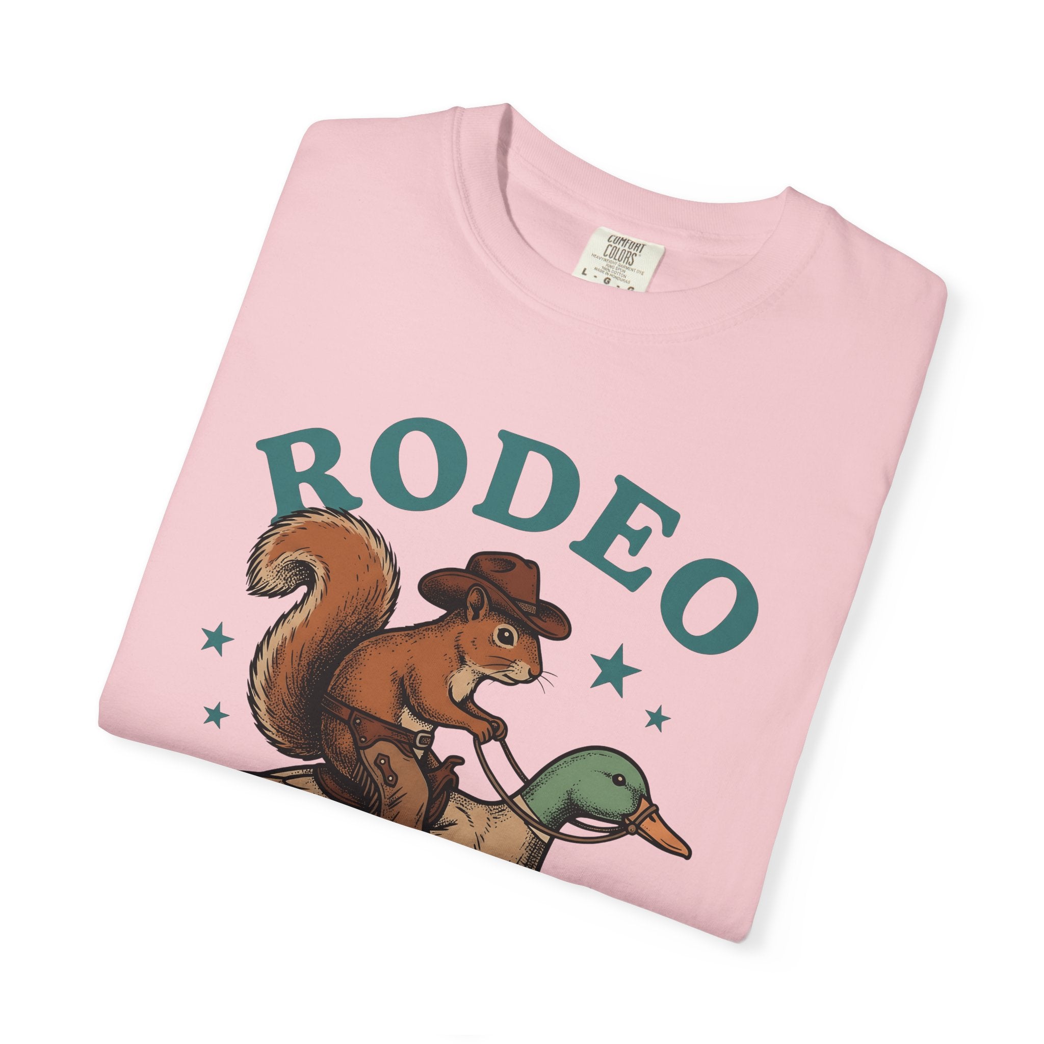 Squirrel Cowboy Shirt Animal Cowboy Gift Women Retro Tee Rodent T-Shirt Wildlife Fan Vintage Tshirt Rodeo Graphic Sketch Duck Tshirt