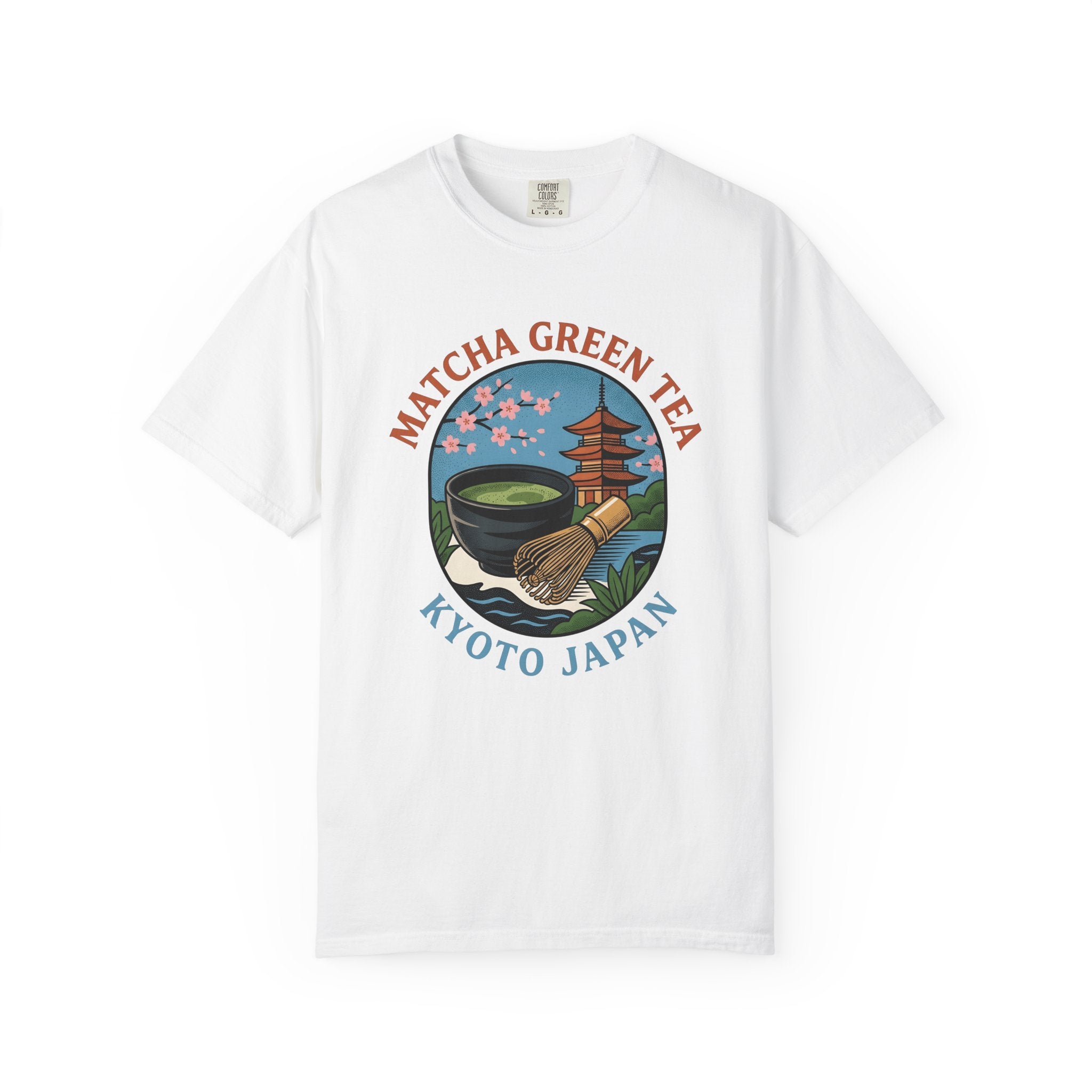 Matcha Tea Bowl Shirt Drinks Japan Gift Women Vintage Tee Tea Bowl T-Shirt Beverage Fan Tea Cup Tshirt Japanese Graphic Retro Cherry