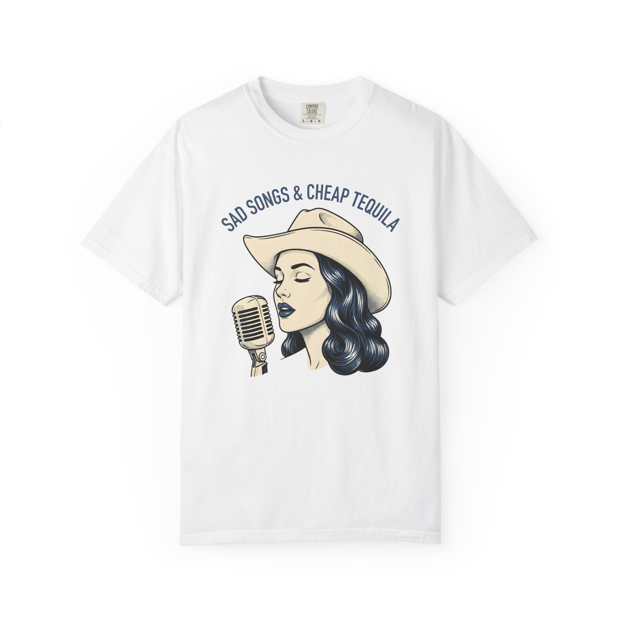 Cowgirl Singer Shirt Cowgirl Western Gift Women Vintage Tee Singer T-Shirt Cowgirl Fan Rodeo Tshirt Western Graphic Retro Microphone Tshirt