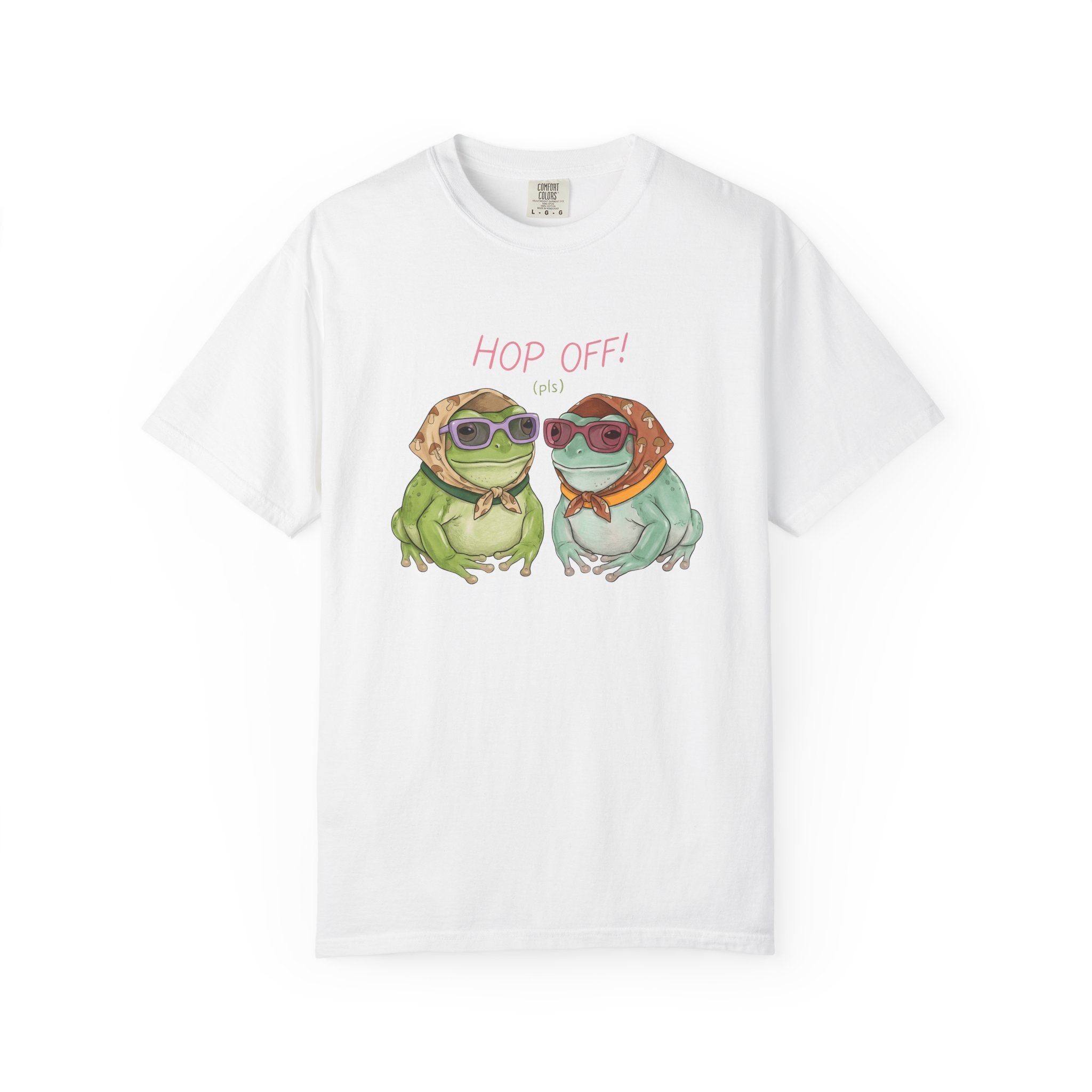 Frog Shades Shirt Animals Vintage Gift Women Cartoon Tee Toad T-Shirt Creature Fan Comic Tshirt Retro Graphic Sketch Fungus Scarf Tshirt