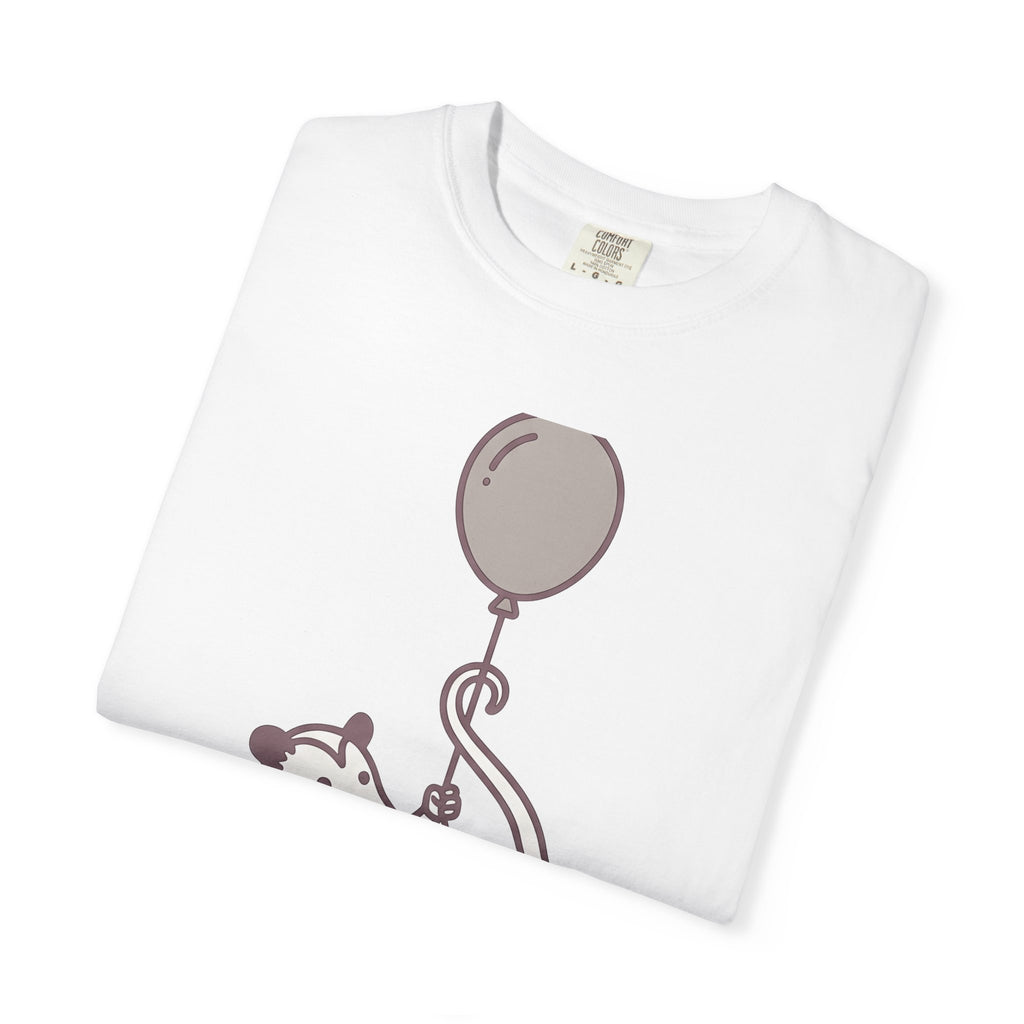 Possum Balloon Shirt Funny Animal Gift Women Cute Tee Opossum T-Shirt Humor Fan Cartoon Graphic Tshirt Minimalist Coffee Cup Tshirt