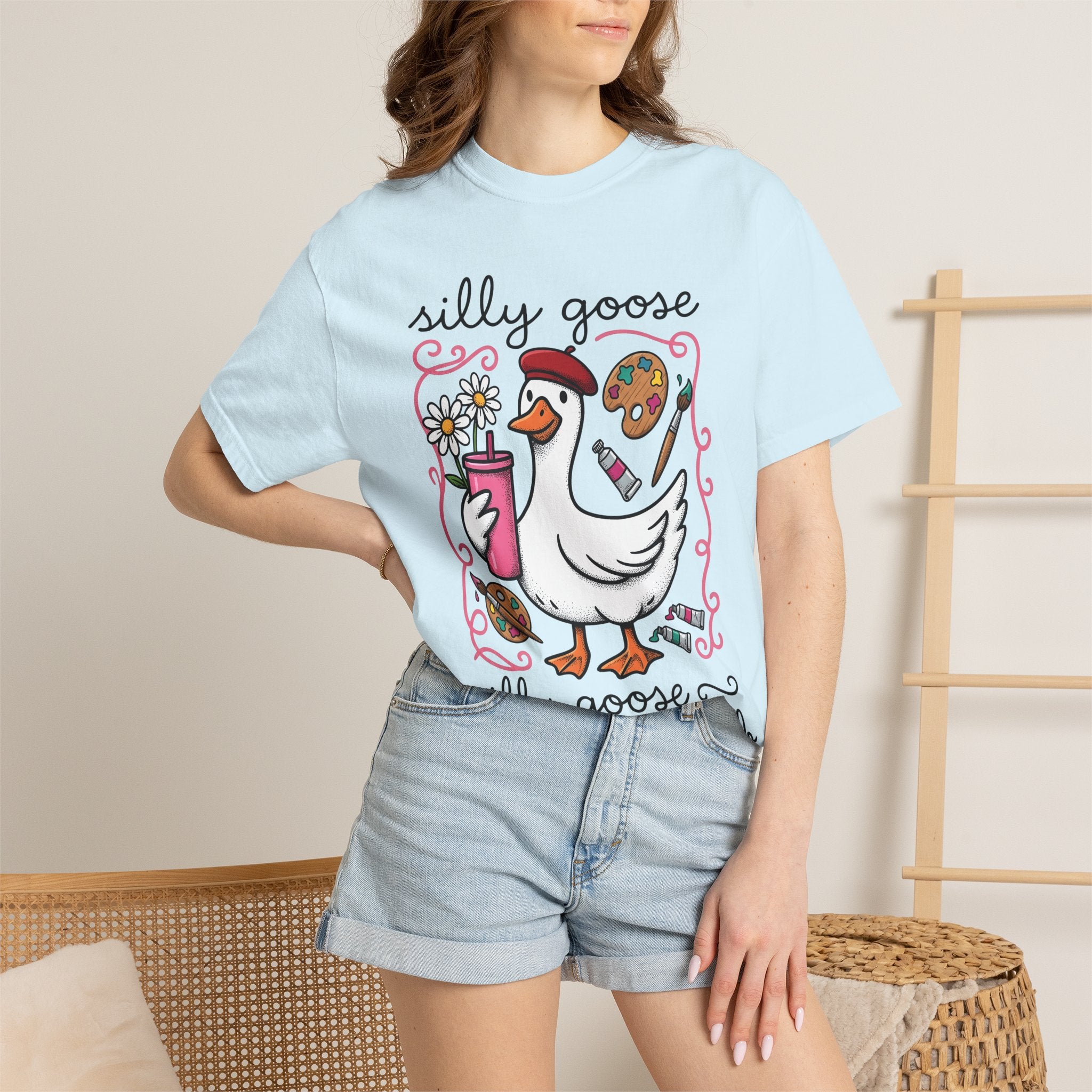 Goose Creative Supplies Shirt Teacher Crafts Gift Women Funny Tee Art Supplies T-Shirt Educator Enthusiast Humor Tshirt Crafting Graphic
