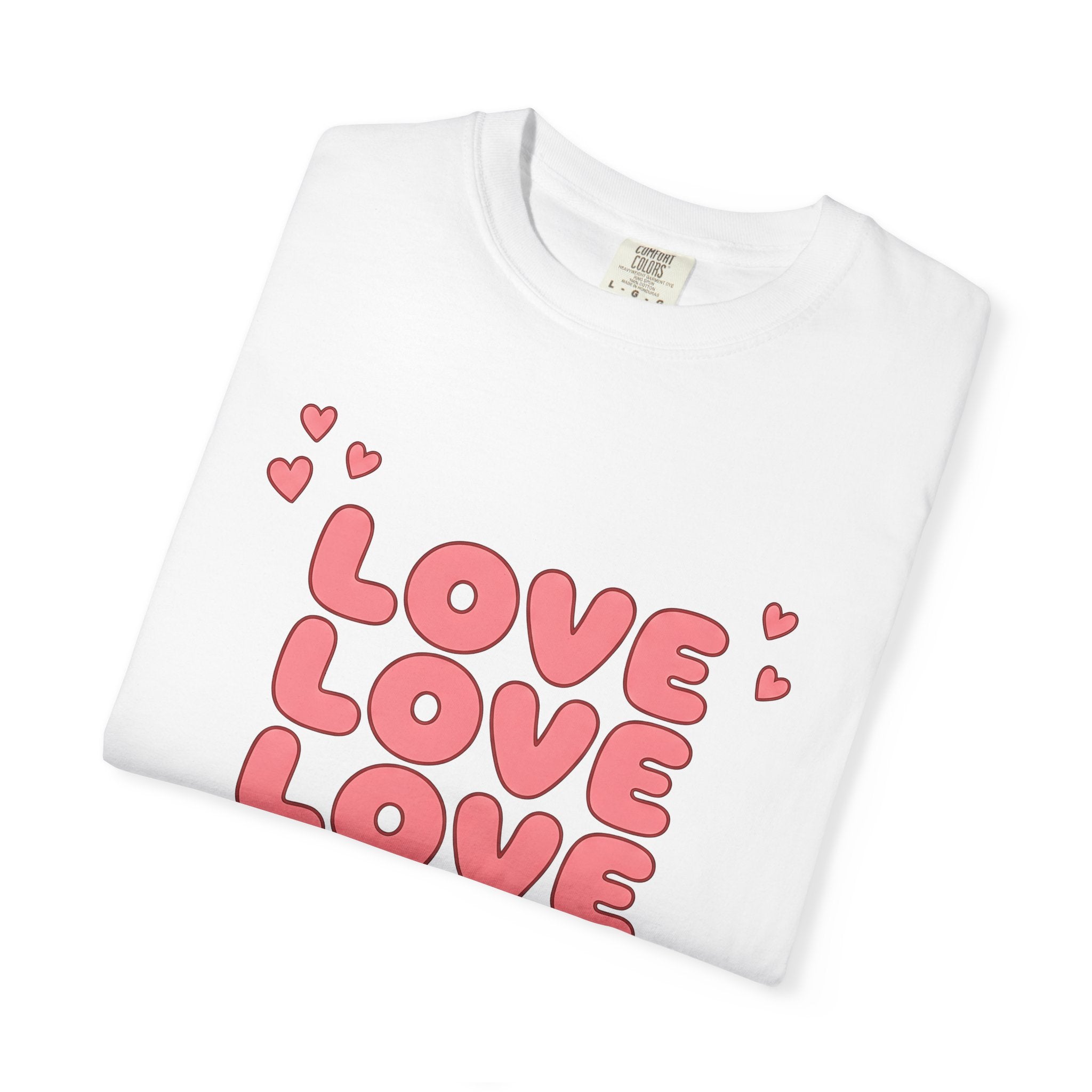 Pink Hearts Shirt Nurse Thanks Gift Women Whimsical Tee Heart T-Shirt Teacher Enthusiast Valentine Tshirt Appreciation Graphic Classic Piled