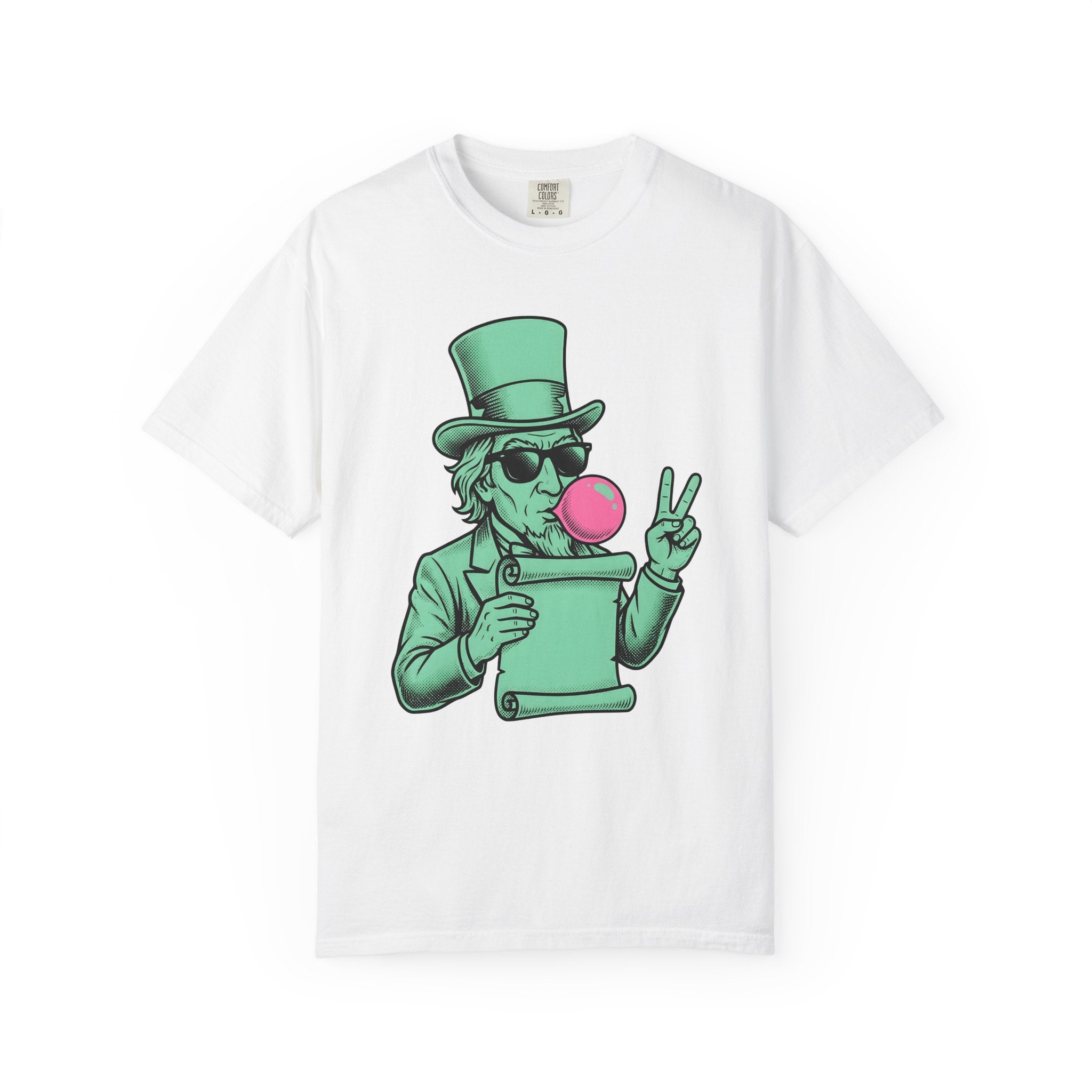 Uncle Sam Shirt America Flag Gift Women Comic Tee Patriot T-Shirt American Fan Patriotic Tshirt Banner Graphic Vintage Victory Hand Tshirt