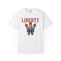 Independence Fireworks Shirt 4th Of July Celebration Gift Women Painted Tee Fireworks Display T-Shirt Patriotic Fan Hand Painted Tshirt