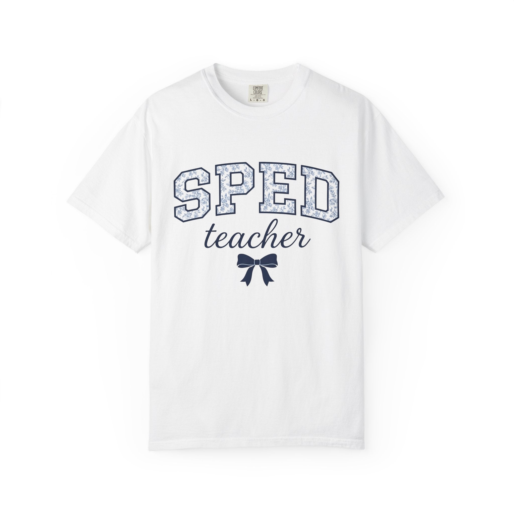 Floral Varsity Letters Shirt Teacher Appreciation Gift Women Collegiate Tee Letterman T-Shirt Educator Enthusiast Retro Tshirt Grateful