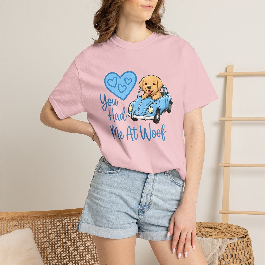 Golden Retriever Truck Shirt Dog Pet Gift Women Comic Tee Doggy T-Shirt Dog Fan Canine Tshirt Animal Graphic Sketch Love Tshirt