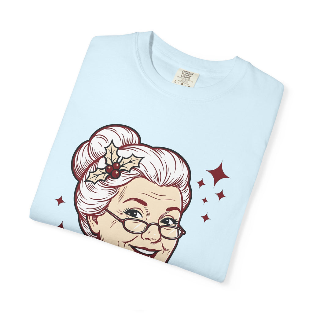 Mrs Claus Shirt Christmas Holiday Gift Women Cartoon Tee Santa Claus T-Shirt Christmas Fan Santa Tshirt Winter Graphic Vintage Holly Tshirt