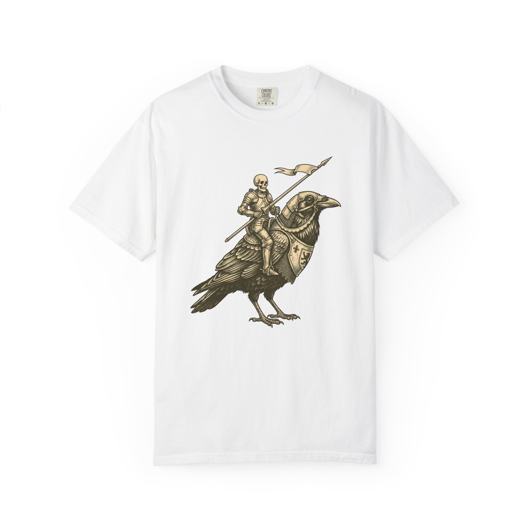 Bony Fighter Raven Shirt Halloween Legend Gift Women Horror Tee Crow T-Shirt Horror Fan Dark Tshirt Mythic Graphic Classic Protective Gear