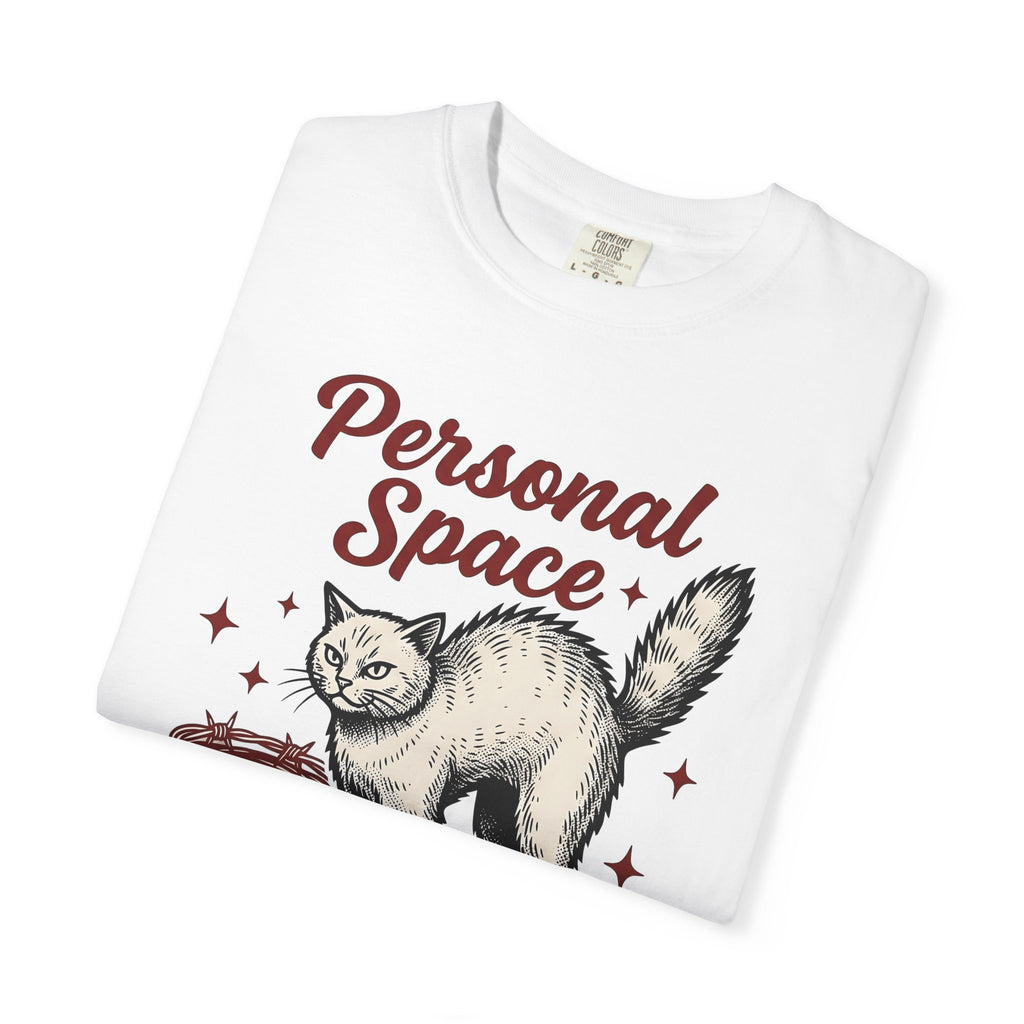 Angry Cat Shirt Cat Humor Gift Women Vintage Tee Kitty T-Shirt Feline Fan Retro Tshirt Funny Graphic Hand Drawn Stars Tshirt