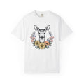 Deer Floral Shirt Animals Nature Gift Women Botanical Tee Fawn T-Shirt Wildlife Fan Botanical Illustration Environmental Graphic Vintage