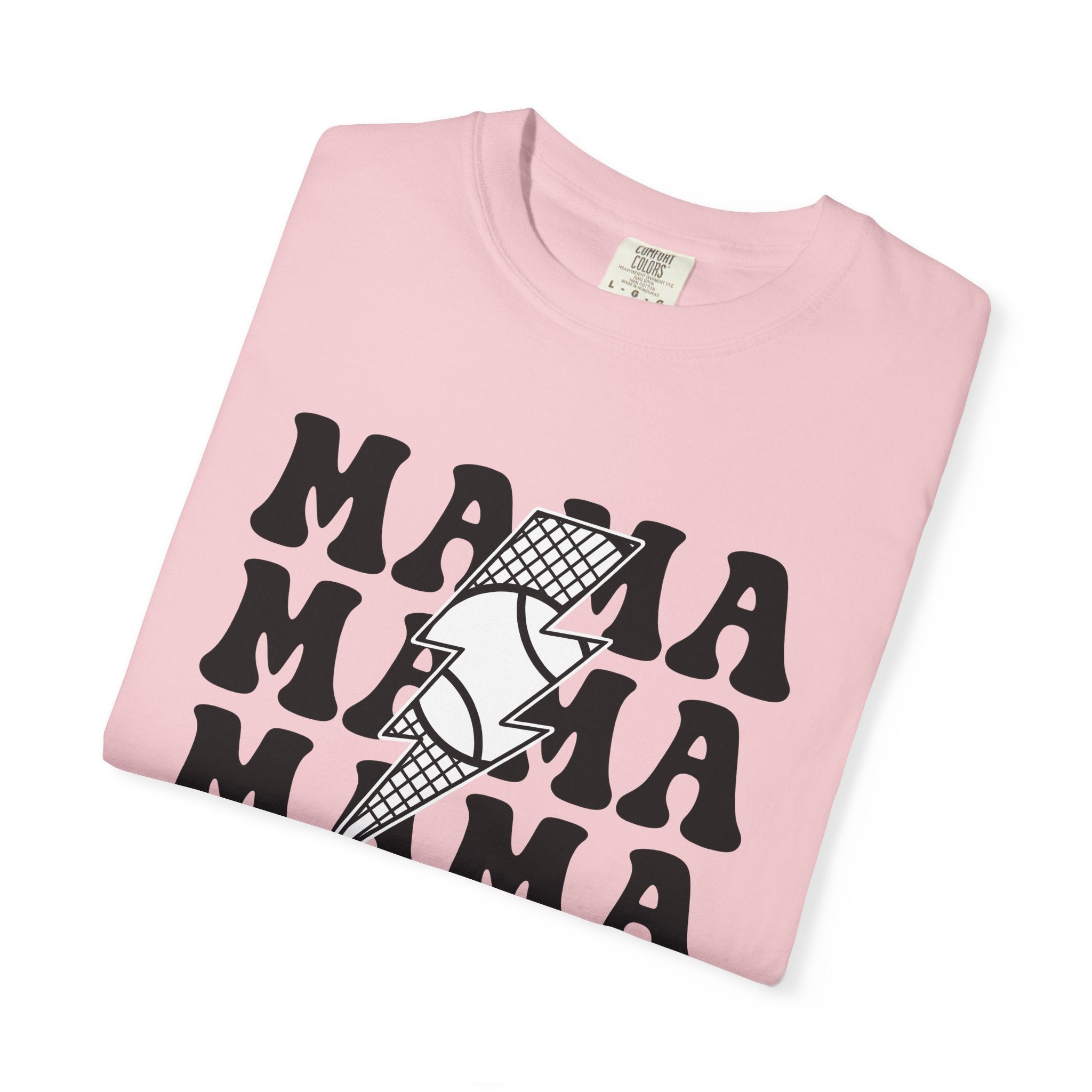 Power Bolt Shirt Moms Kin Gift Women Old School Tee Bolt T-Shirt Mom Fan Vintage Tshirt Family Graphic Thick Mesh Tshirt