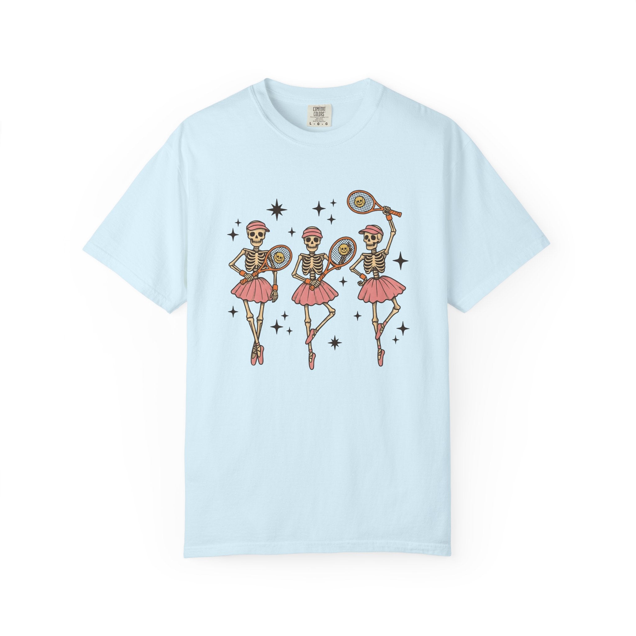 Bone Ballet Dancers Shirt Sports Spooky Gift Women Graphic Tee Skeleton T-Shirt Athlete Fan Graphic Tshirt Horror Illustration Classic