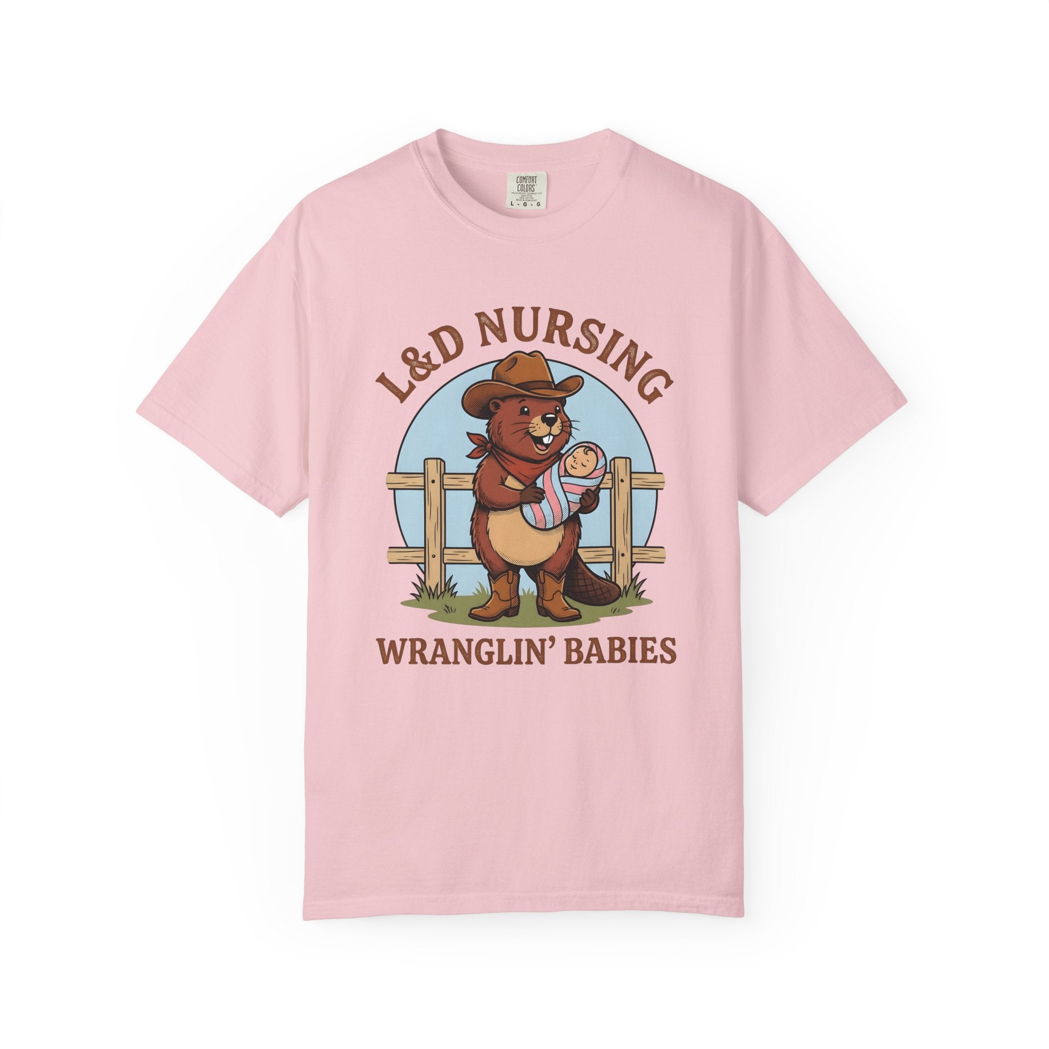 Cowboy Beaver Shirt Nurses Animal Gift Women Cartoon Tee Beaver T-Shirt Nurse Enthusiast Funny Tshirt Wildlife Graphic Vintage Baby Tshirt