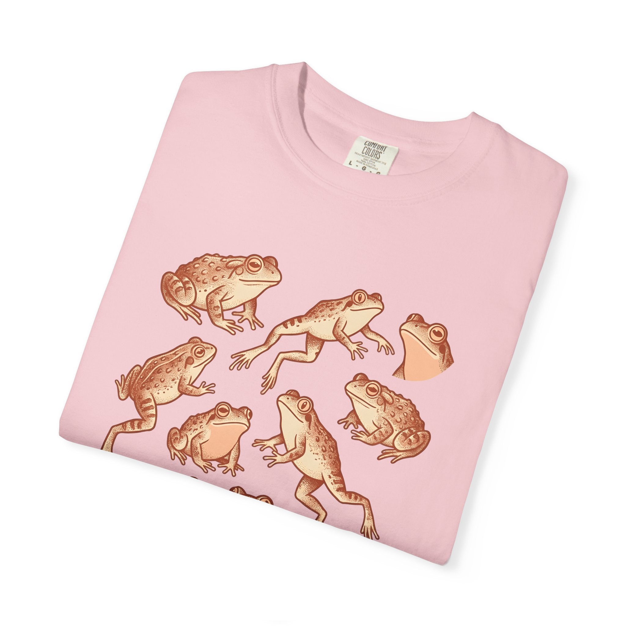 Frog Squad Shirt Animals Environment Gift Women Old School Tee Toad T-Shirt Wildlife Fan Amphibian Tshirt Eco Graphic Ink Drawing Frog