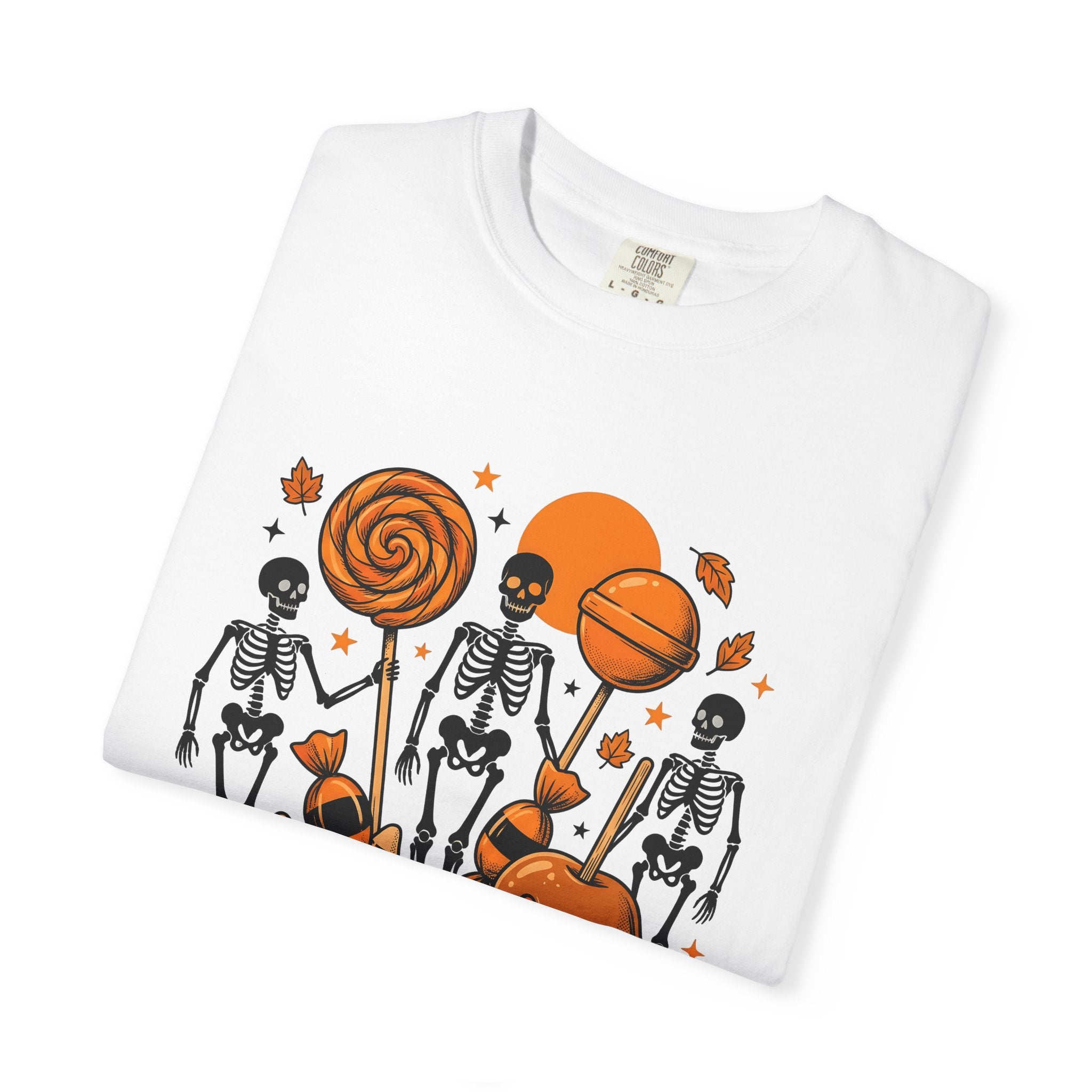 Skull Sweets Shirt Halloween Horror Gift Women Comic Tee Sugar Skull T-Shirt Spooky Fan Creepy Tshirt Macabre Graphic Retro Candy Tshirt