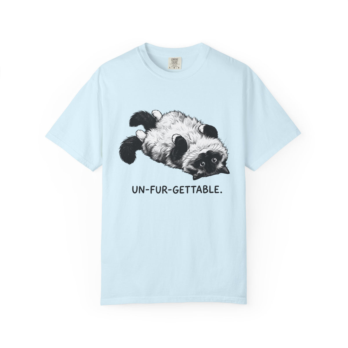 Fluffy Cat Shirt Cat Pet Supplies Unisex Gift Illustration Tee Kitten T-Shirt