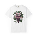 Fruit Grapes Shirt Drinks Drink Gift Women Old School Tee Grape T-Shirt Beverage Fan Wine Tshirt Drink Graphic Line Art Tie Tshirt