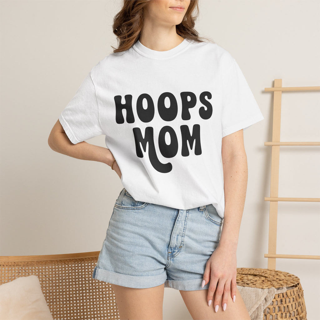 Bold Old School Text Shirt Basketball Mom Basketball Mom Kinship Gift Women Abstract Tee Typography T-Shirt Basketball Mom Fan Abstract Art