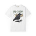 Raven Head Shirt Halloween Mysticism Gift Women Horror Tee Crow T-Shirt Horror Fan Creepy Tshirt Spiritual Graphic Distressed Tarot Deck
