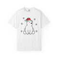 Arctic Bear Shirt Christmas Wildlife Gift Women Adorable Tee Polar Bear T-Shirt Xmas Fan Cute Tshirt Animal Graphic Simple Ice Crystals