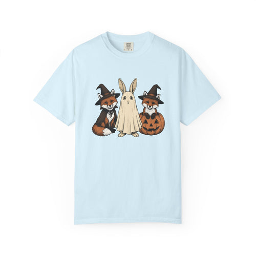 Autumn Animals Shirt Animals Harvest Gift Women Line Art Tee Fall Animals T-Shirt Wildlife Fan Minimalist Tshirt Autumn Harvest Graphic