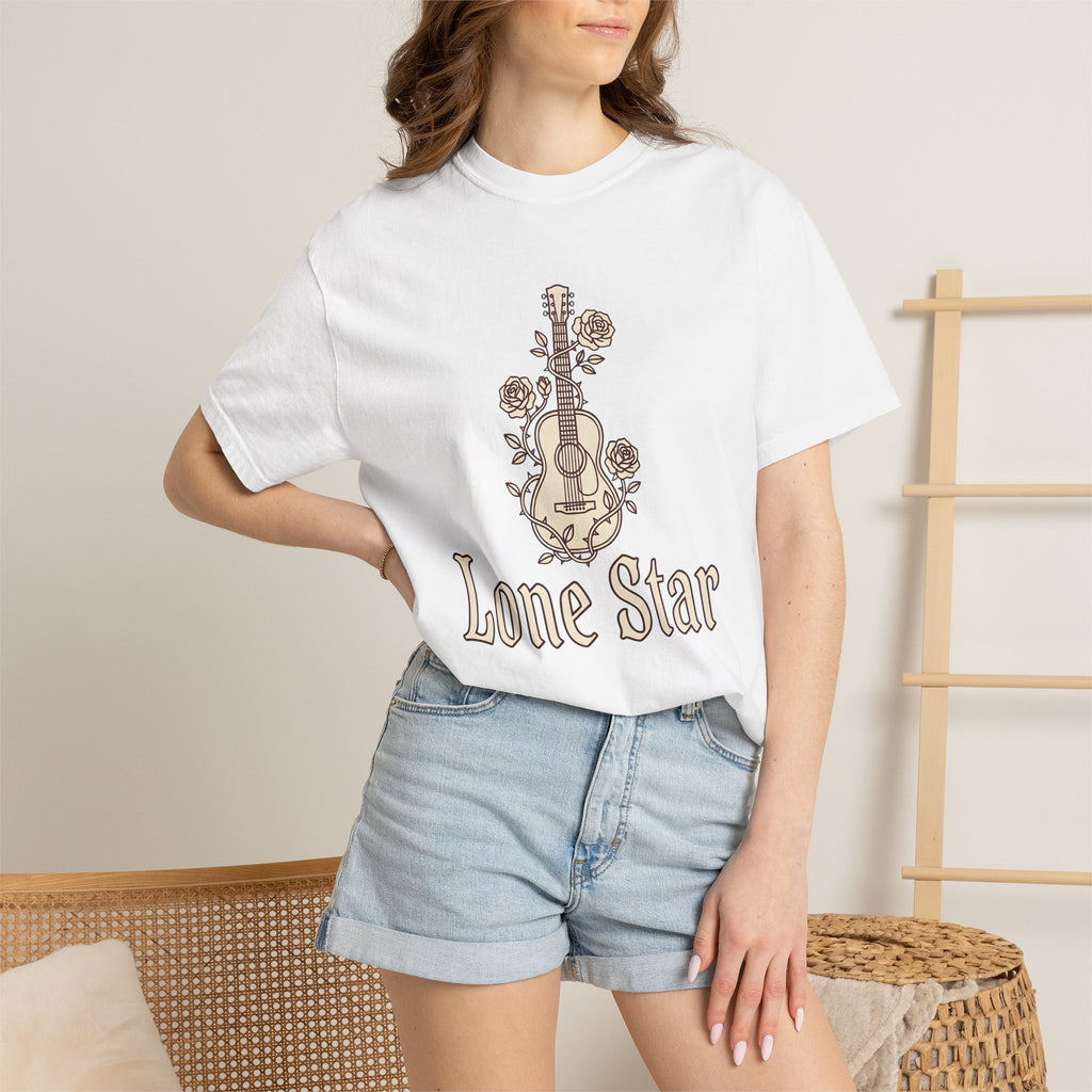 Acoustic Roses Shirt Cowgirl Ranch Gift Women Indie Tee Floral T-Shirt Rodeo Fan Bohemian Tshirt Farm Graphic Aged Petal Tshirt