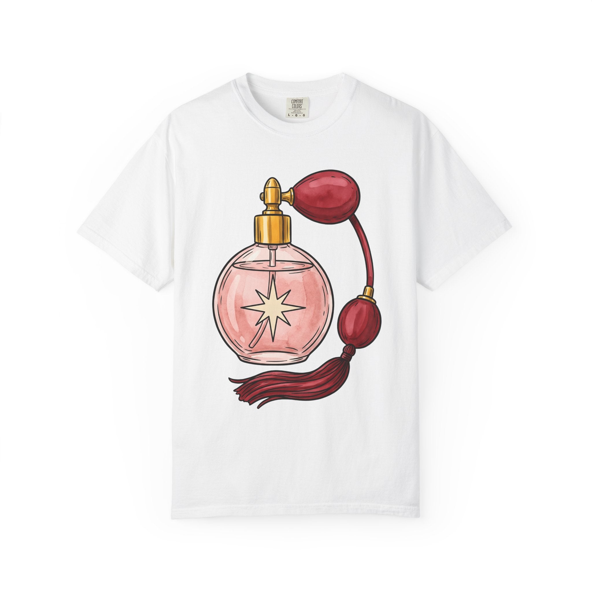 Scent Bottle Shirt St. Valentine's Day Outfit Gift Women Acrylic Tee Perfume Bottle T-Shirt Valentine Fan Painted Tshirt Clothing Graphic