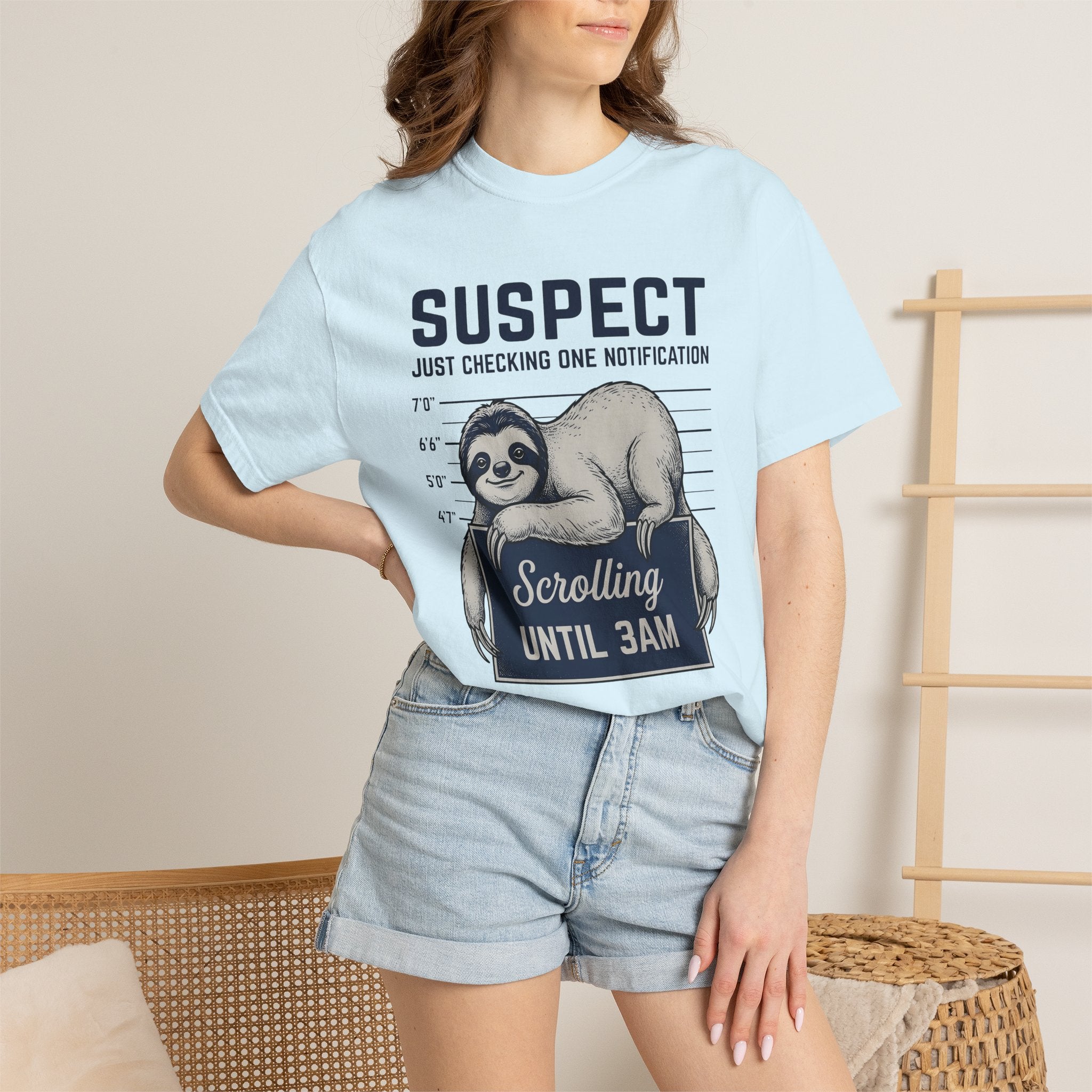 Sloth Art Shirt Sloth Comedy Gift Women Sketch Tee Sloth T-Shirt Sloth Fan Sloth Illustration Tshirt Humor Graphic Line Art Id Board Tshirt