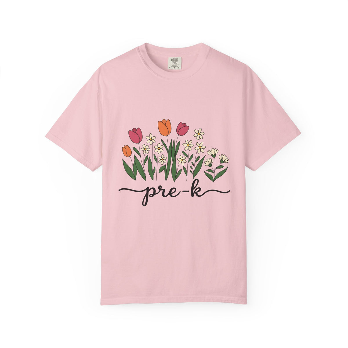 Flower Garden Shirt Teacher Floral Unisex Gift Hand Drawn Tee Garden T-Shirt