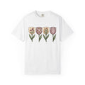 Tulip Bouquet Shirt Easter Blossom Gift Women Tribal Tee Flower Arrangement T-Shirt Spring Fan Floral Tshirt Bloom Graphic Painterly Flower