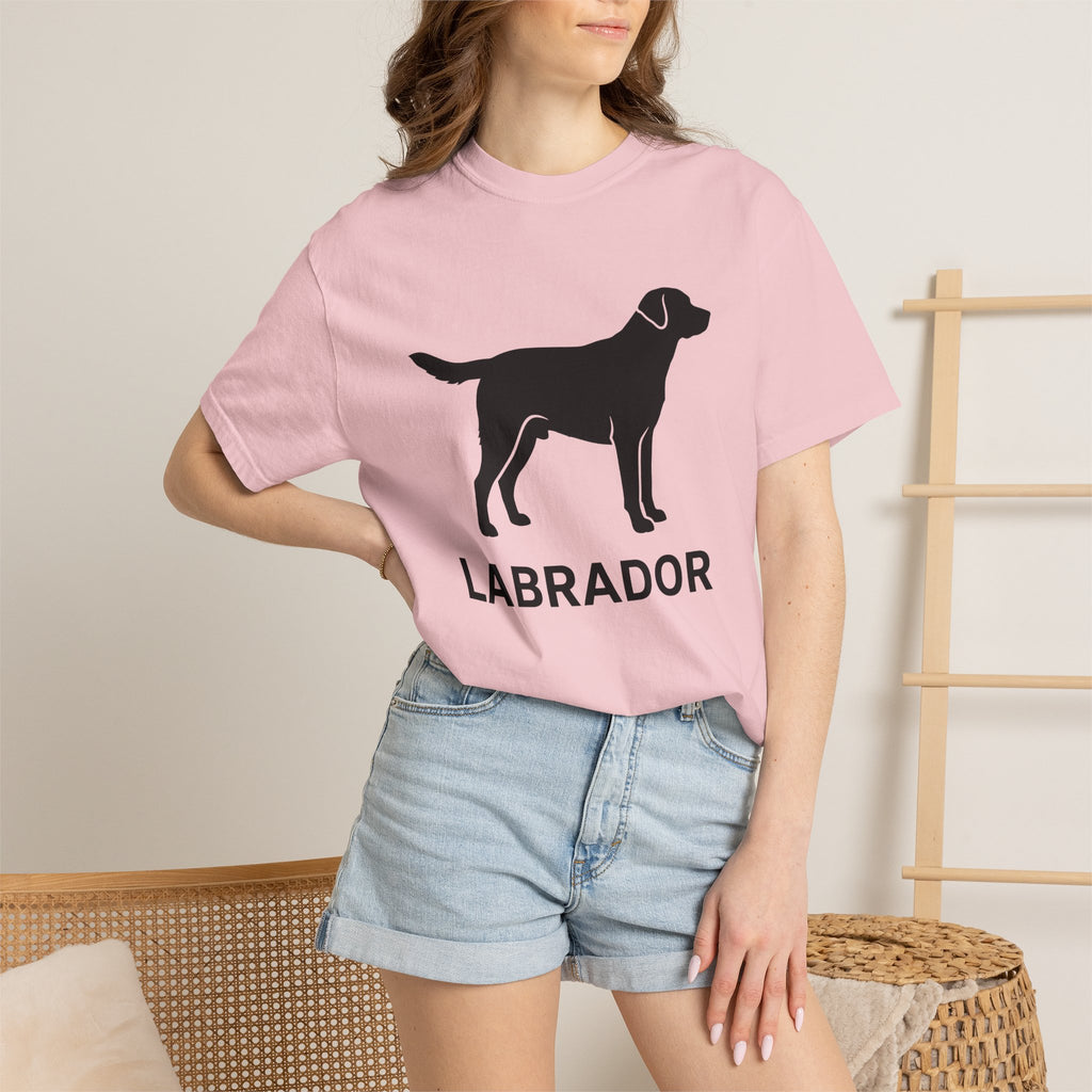 Labrador Silhouette Shirt Dog Pets Gift Women Minimalist Tee Retriever T-Shirt Dog Fan Canine Design Labrador Graphic Modern Dog Graphic