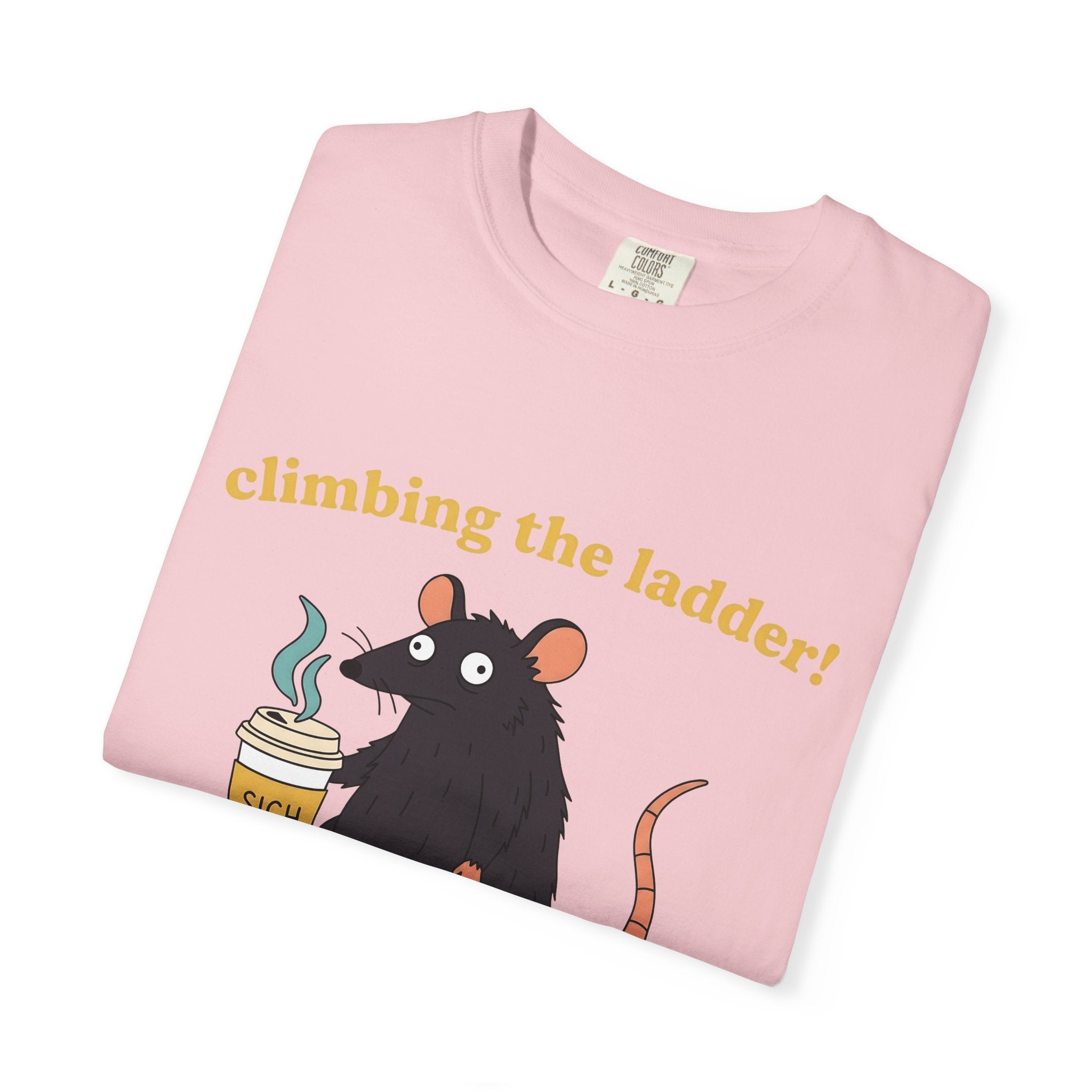 Rodent Coffee Cup Shirt Coffee Wildlife Gift Women Animated Tee Mouse Coffee Cup T-Shirt Coffee Fan Caffeinated Tshirt Animal Graphic Line