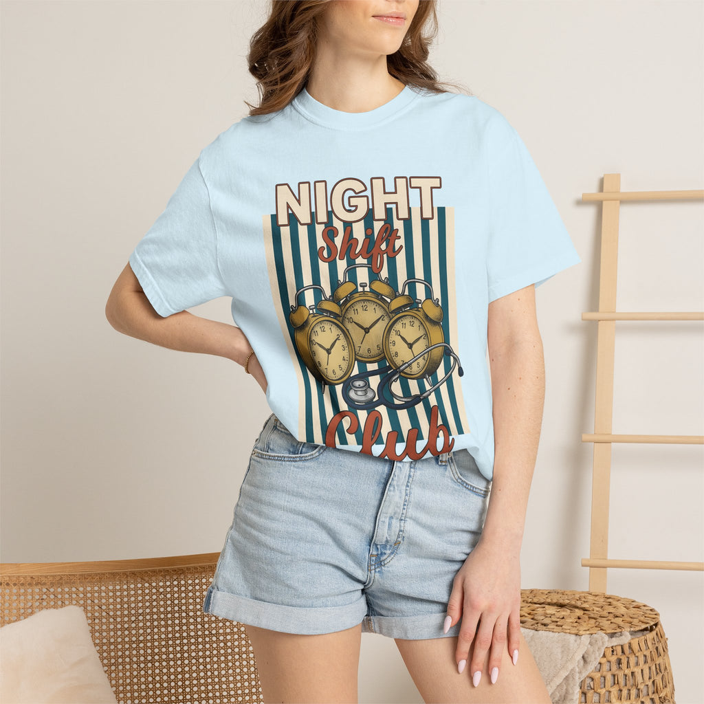 Retro Clock Shirt Nurses Employment Gift Women Timeless Tee Clock T-Shirt Nurse Enthusiast Vintage Tshirt Job Graphic Traditional Health