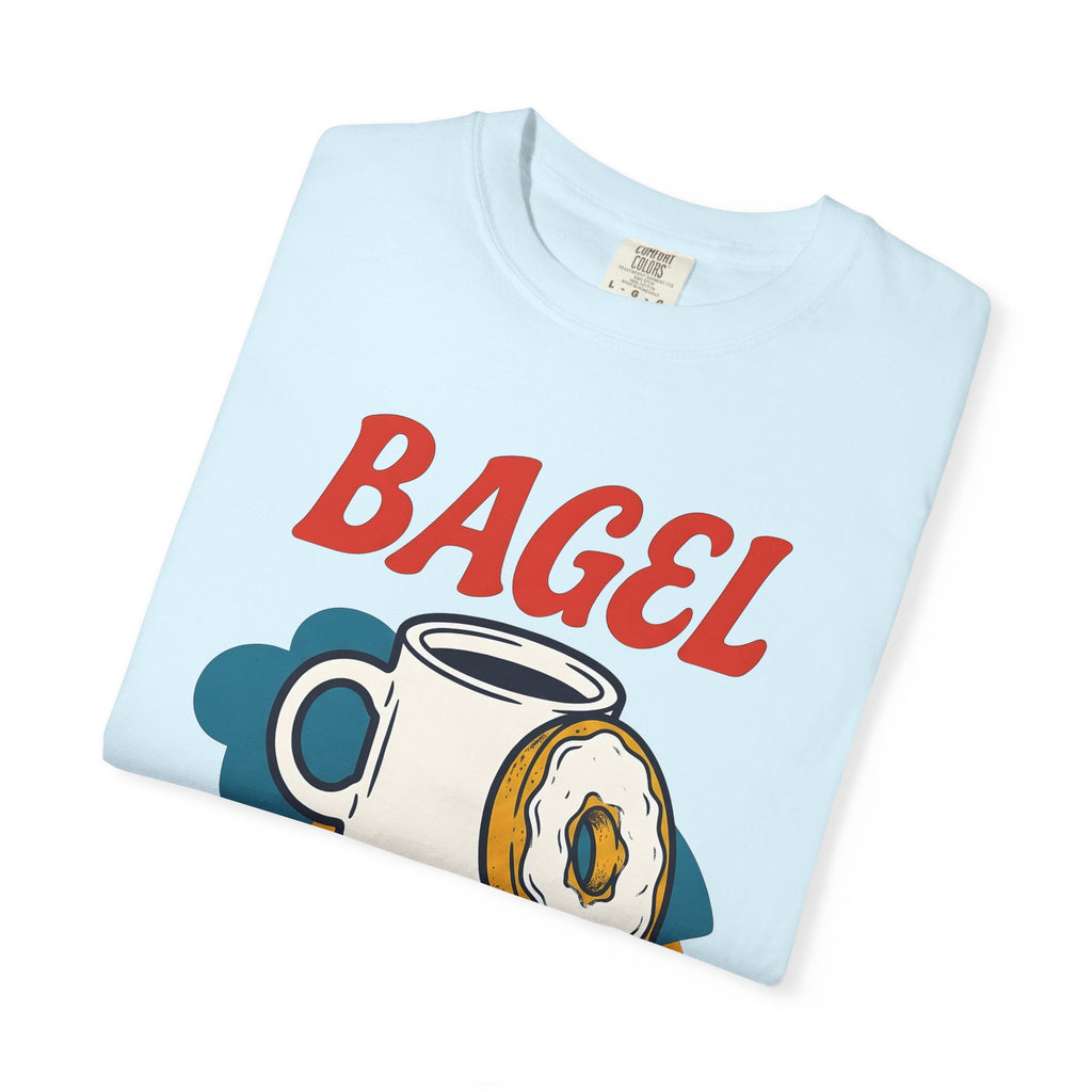 Espresso Mug Bagel Shirt Coffee Food Gift Women Hand Drawn Tee Bagel T-Shirt Coffee Fan Illustrated Tshirt Breakfast Graphic Sketch Brunch